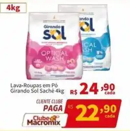 Macromix Atacado Lava-Roupas em Pó Girando Sol Sachê oferta