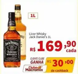 Macromix Atacado Licor whisky jack daniel's 1l oferta