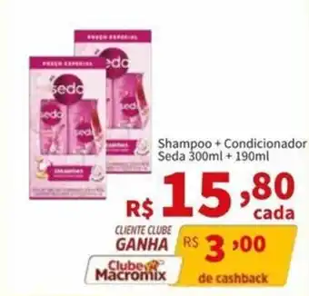 Macromix Atacado Shampoo + Condicionador Seda oferta