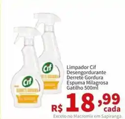 Macromix Atacado Limpador Cif Desengordurante Derrete Gordura Espuma Milagrosa oferta