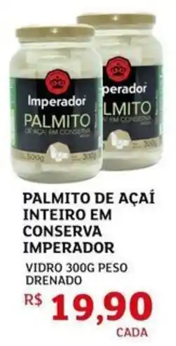Assaí Atacadista Palmito de açaí inteiro em conserva imperador oferta
