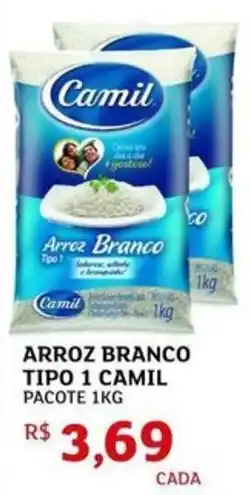 Arroz branco tipo 1 camil