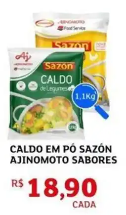 Assaí Atacadista Caldo em pó sazón ajinomoto sabores oferta