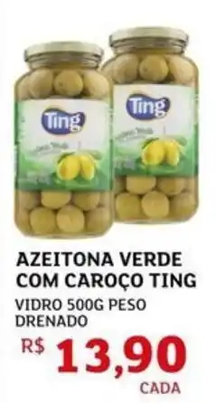 Assaí Atacadista Azeitona verde com caroço ting oferta