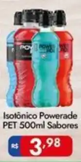 Supermercados Rondon Isotônico Powerade PET 500ml Sabores oferta