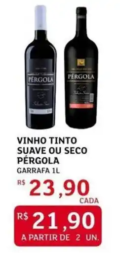 Assaí Atacadista vinho tinto suave ou seco pergola oferta