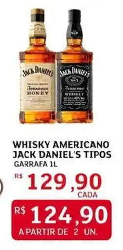 Assaí Atacadista whisky americano jack daniel's tipos oferta