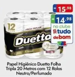 Supermercados Rondon Papel Higiênico Duetto Folha Tripla oferta