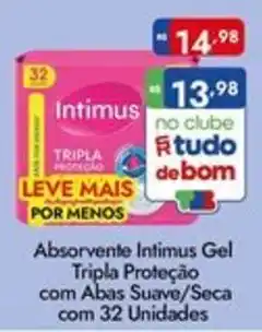 Supermercados Rondon Absorvente intimus gel oferta