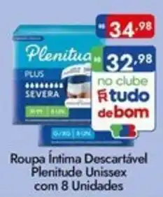 Supermercados Rondon roupa íntima descartável plenitude unissex oferta