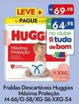 Supermercados Rondon Fraldas descartáveis huggies máxima proteção oferta