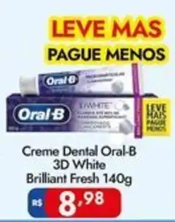 Supermercados Rondon Creme Dental Oral-B 3D White Brilliant Fresh oferta