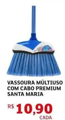 Assaí Atacadista Vassoura múltiuso com cabo premium santa maria oferta