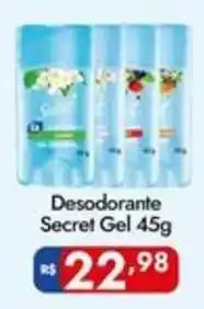 Supermercados Rondon Desodorante Secret Gel oferta