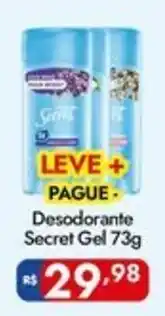 Supermercados Rondon Desodorante Secret Gel oferta