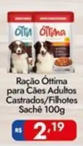 Supermercados Rondon Ração Óttima para Cães Adultos Castrados/Filhotes oferta