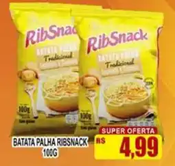 Supermercado leal batata palha ribs snack oferta
