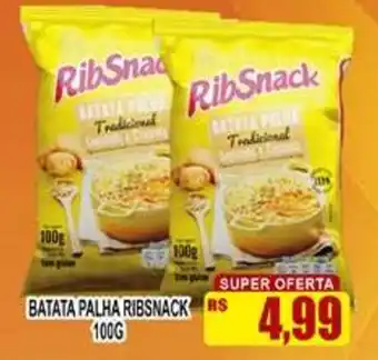 Supermercado leal batata palha ribs snack oferta
