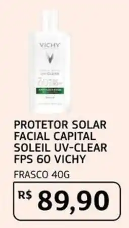 Assaí Atacadista Protetor solar facial capital soleil uv-clear fps 60 vichy oferta
