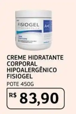 Assaí Atacadista Creme hidratante corporal hipoaLergênico fisiogel oferta