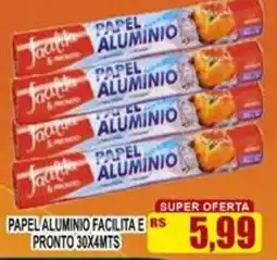 Supermercado leal papel alumínio facilita e pronto oferta