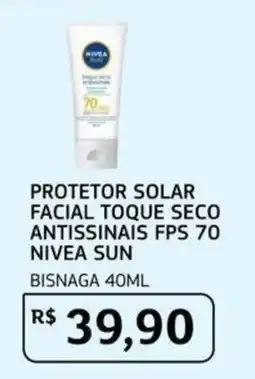 Assaí Atacadista protetor solar facial toque seco antissinais fps 70 nivea sun oferta