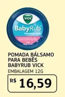 Assaí Atacadista Pomada bálsamo para bebês babyrub vick oferta