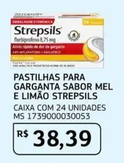 Assaí Atacadista Pastilhas para garganta sabor mel e limão strepsils oferta