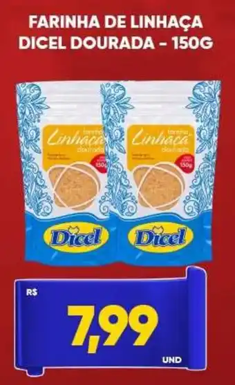 Tatico Farinha de linhaça dicel dourada oferta