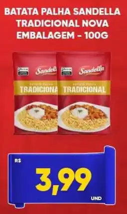 Tatico batata palha sandella tradicional nova embalagem oferta