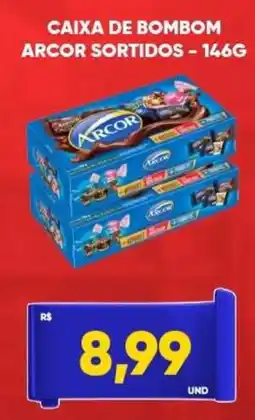 Tatico Caixa de bombom arcors sortidos oferta
