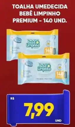 Tatico Toalha umedecida bebê limpinho premium oferta