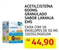 Assaí Atacadista acetilcisteína 600mg granulado sabor laranja oferta