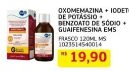 Assaí Atacadista oxomemazina + iodeto de potássio + benzoato de sódio + guaifenesina ems oferta