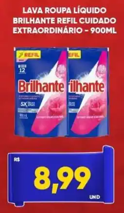 Tatico Lava roupa líquido brilhante refil cuidado extraordinário oferta