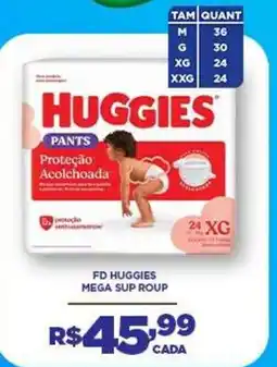 DB Supermercados Huggies pants proteção acolchoada oferta