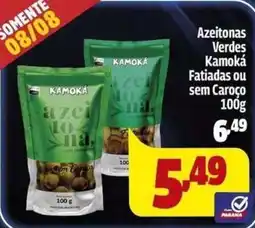 Paraná Supermercados Azeitonas verdes kamoká oferta