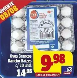 Paraná Supermercados Ovos Brancos Rancho Raízes oferta