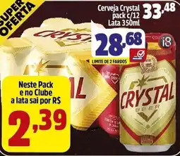Paraná Supermercados Cerveja crystal oferta