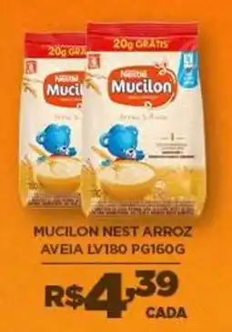 DB Supermercados Mucilon nest arroz aveia oferta