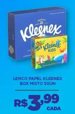 DB Supermercados lenço papel kleenex box misto 50un oferta