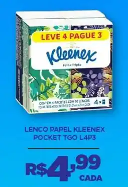 DB Supermercados lenço papel kleenex pocket tgo oferta