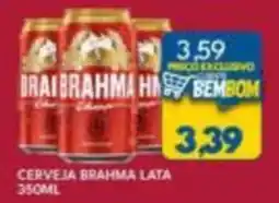 Rancho Bom Supermercados Cerveja brahma lata oferta