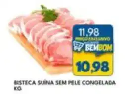 Rancho Bom Supermercados Bisteca suina sem pele congelada oferta