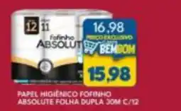 Rancho Bom Supermercados Papel higiênico fofinho absolute oferta