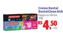 Camiño supermercados Creme Dental Dentalclean Kids oferta