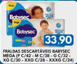 Rancho Bom Supermercados Fraldas descartáveis babysec mega oferta