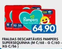 Rancho Bom Supermercados Fraldas descartáveis pampers supersequinha oferta