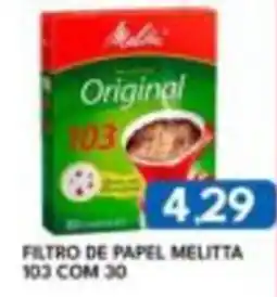 Rancho Bom Supermercados Filtro de papel melitta 103 oferta