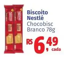 Camiño supermercados Biscoito Nestlé Chocobisc Branco oferta